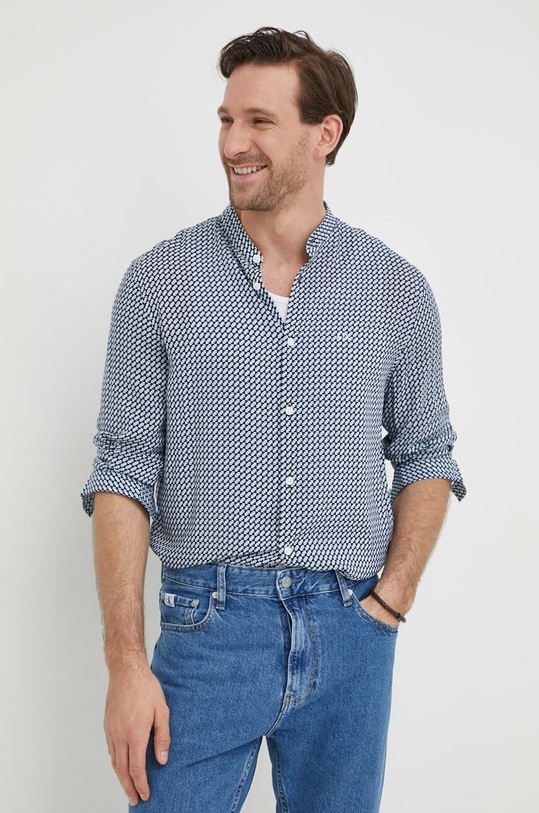 Armani Exchange koszula 3DZC49.ZNRNZ granatowy