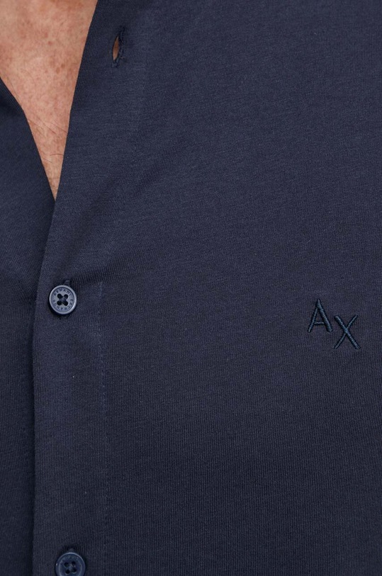 Bavlněná košile Armani Exchange 3DZCHQ.ZJ8EZ námořnická modř SS24