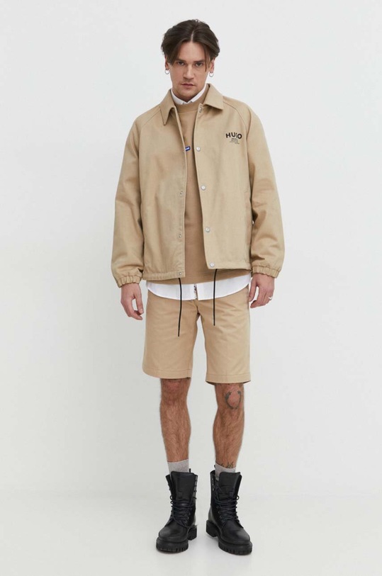 Bavlněná košile HUGO bílá 50513916