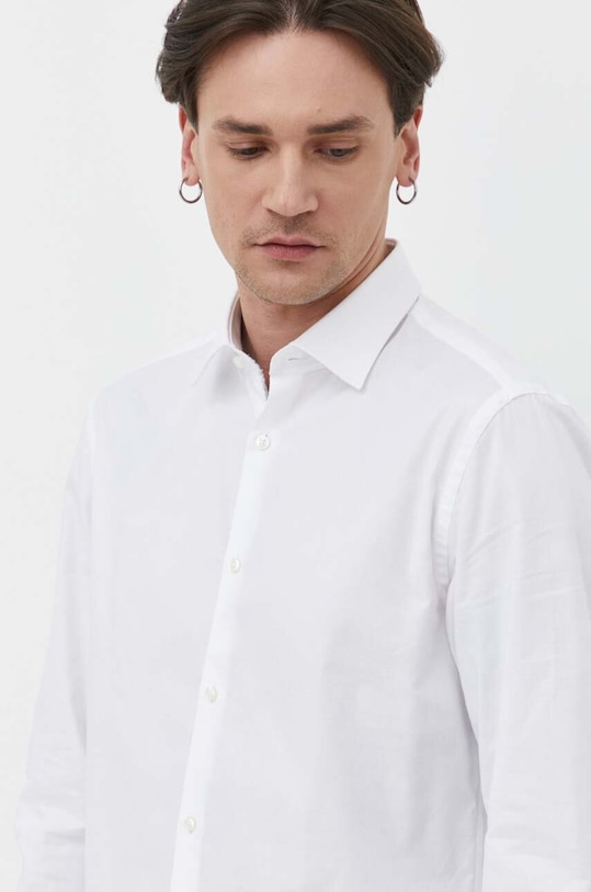 Bavlněná košile HUGO 50513916 bílá