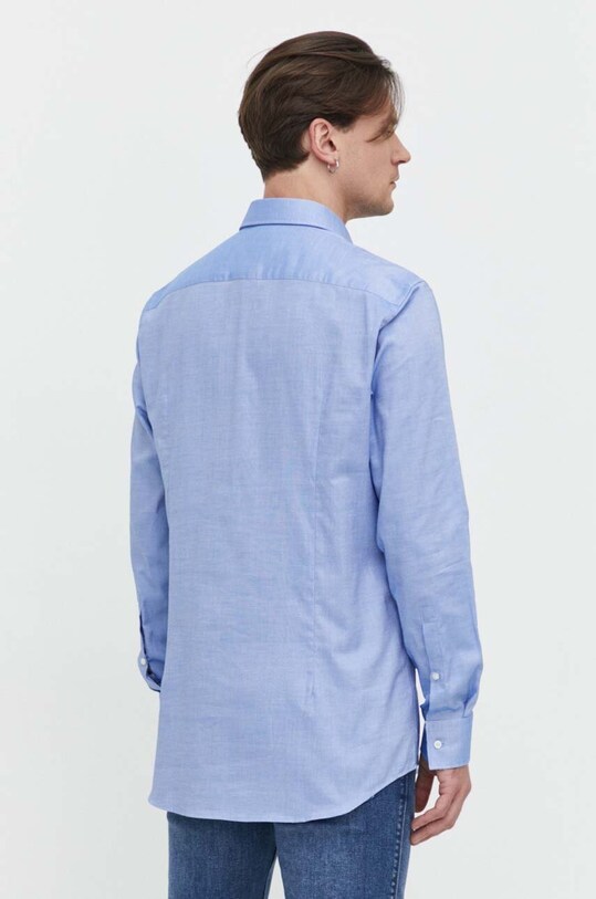 Odzież HUGO koszula bawełniana 50513916 niebieski