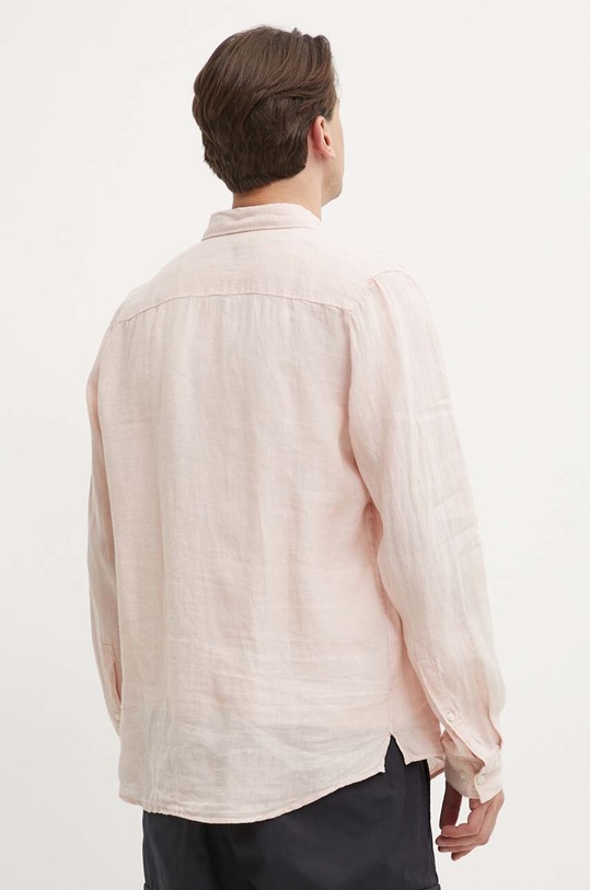 Odzież HUGO koszula lniana 50514162 różowy