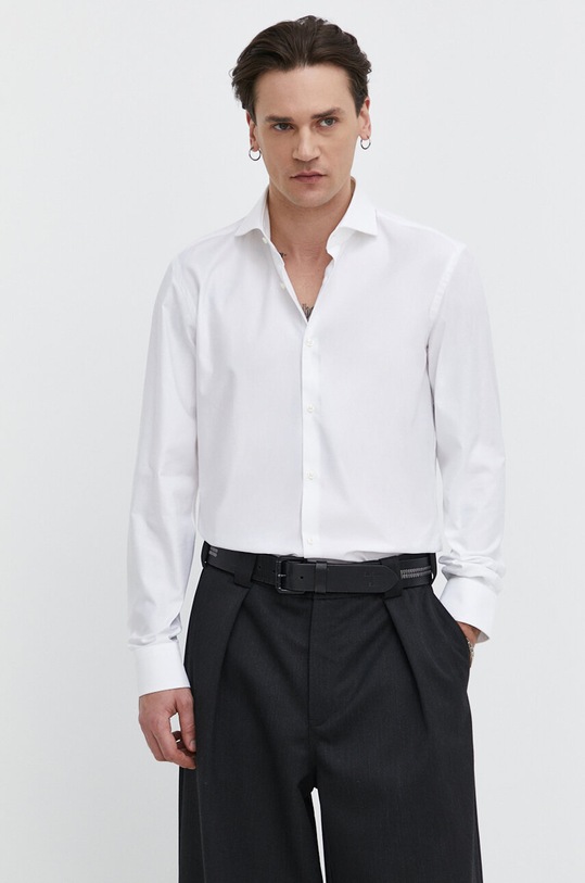 Oblečenie Bavlnená košeľa HUGO 50513931 biela