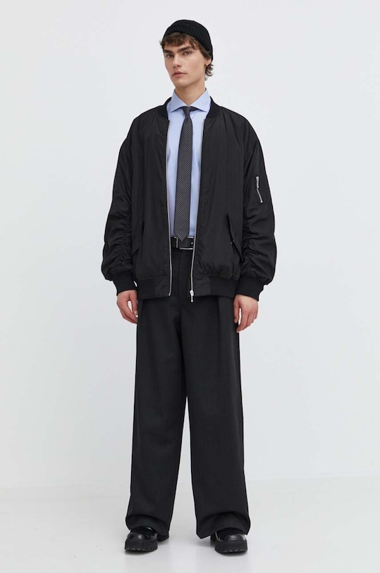 Хлопковая рубашка HUGO 50513931 голубой SS24