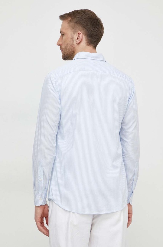 Odzież United Colors of Benetton koszula bawełniana 5WHT5QKN8 niebieski