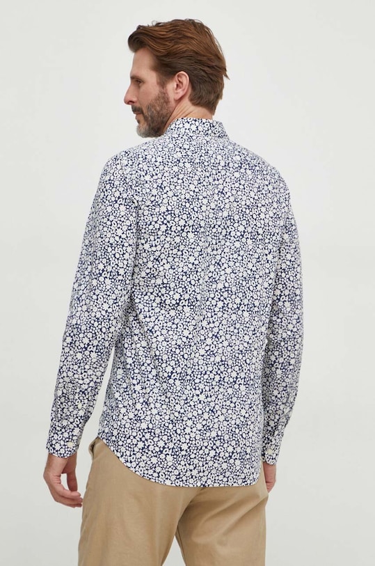 Pamučna košulja United Colors of Benetton mornarsko plava 58Z2UQ00W