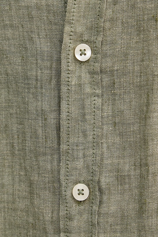 United Colors of Benetton košulja za muškarce od lana 5BKU5QJH8 zelena