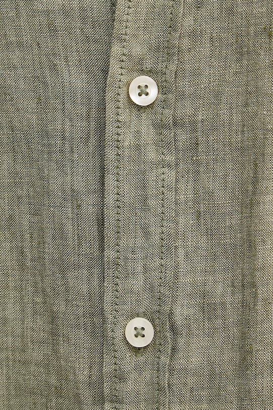 United Colors of Benetton košulja za muškarce od lana 5BKU5QJH8 zelena