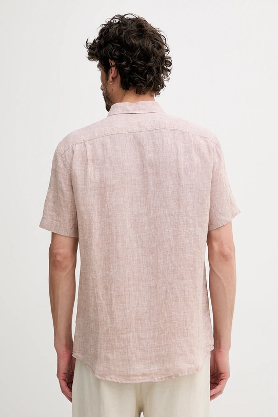 Одяг Сорочка з льону United Colors of Benetton 5BKU5QJH8 коричневий