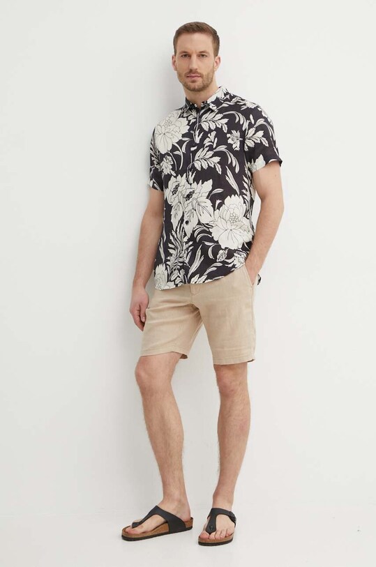 Одяг Сорочка з льону Guess ISLAND M4GH70.WERX0 чорний