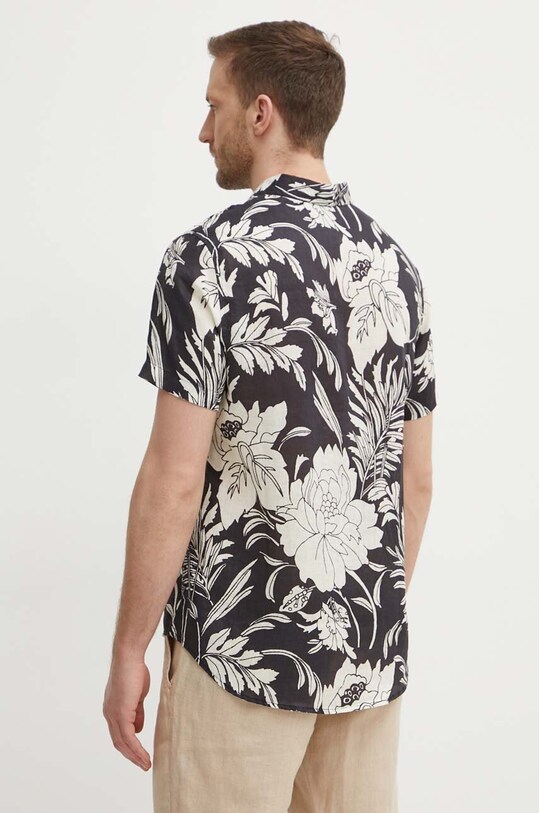 Сорочка з льону Guess ISLAND чорний M4GH70.WERX0