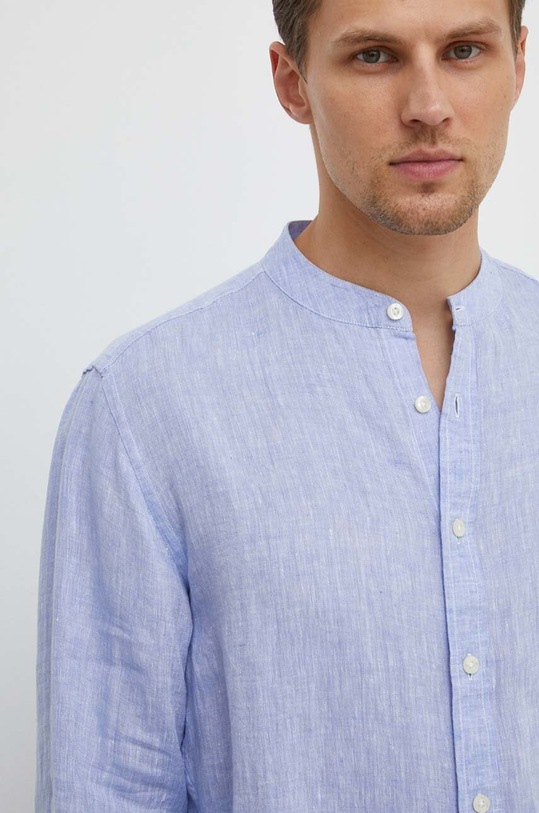 Lněná košile North Sails modrá 664301