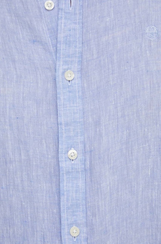 Lněná košile North Sails 664301 modrá