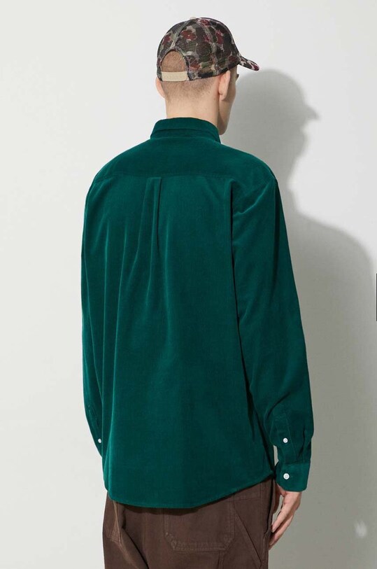 Одяг Вельветова сорочка Carhartt WIP Longsleeve Madison Fine Cord Shirt I030580.1ZUXX зелений