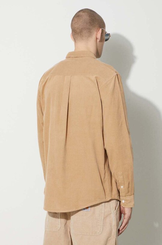 Clothing Carhartt WIP corduroy shirt Longsleeve Madison Fine Cord Shirt I030580.1ZWXX beige