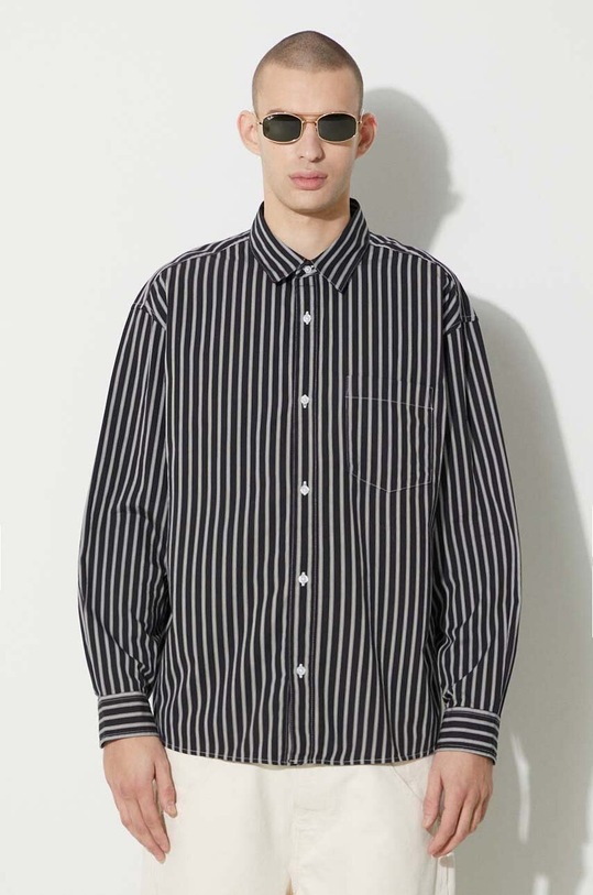 Carhartt WIP cotton shirt Longsleeve Ligety Shirt cotton black I032901.1XTXX