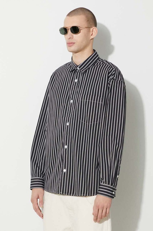 Carhartt WIP cotton shirt Longsleeve Ligety Shirt black I032901.1XTXX