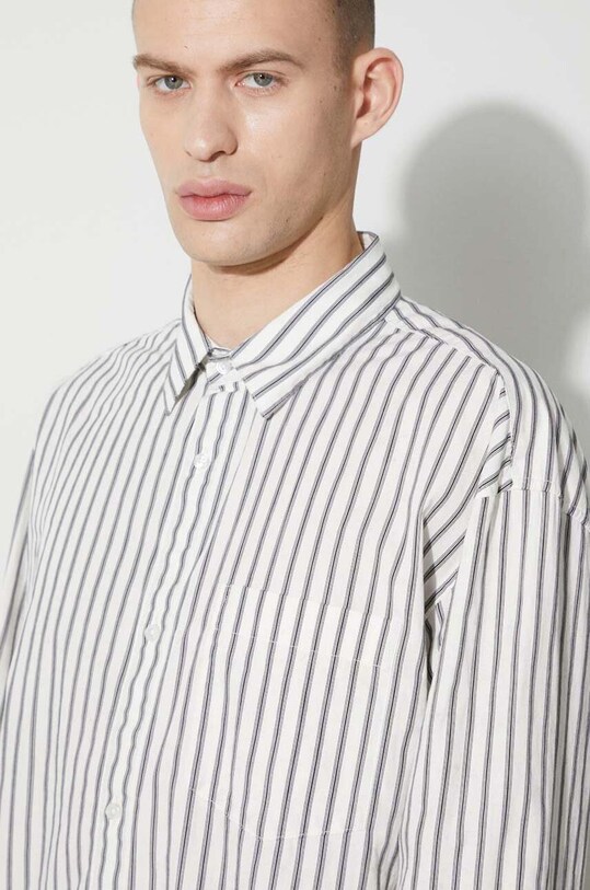 Carhartt WIP cotton shirt Longsleeve Ligety Shirt I032901.1XVXX beige