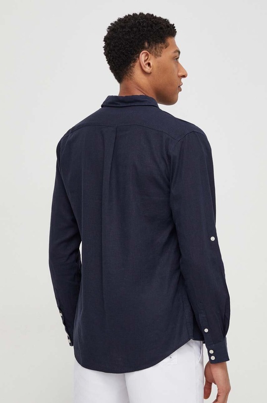Odzież Guess koszula lniana F4GH00.WG3L0 granatowy