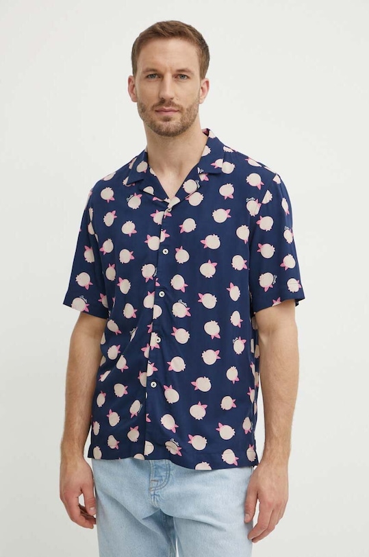 Košulja United Colors of Benetton regular mornarsko plava 5XRBUQ047