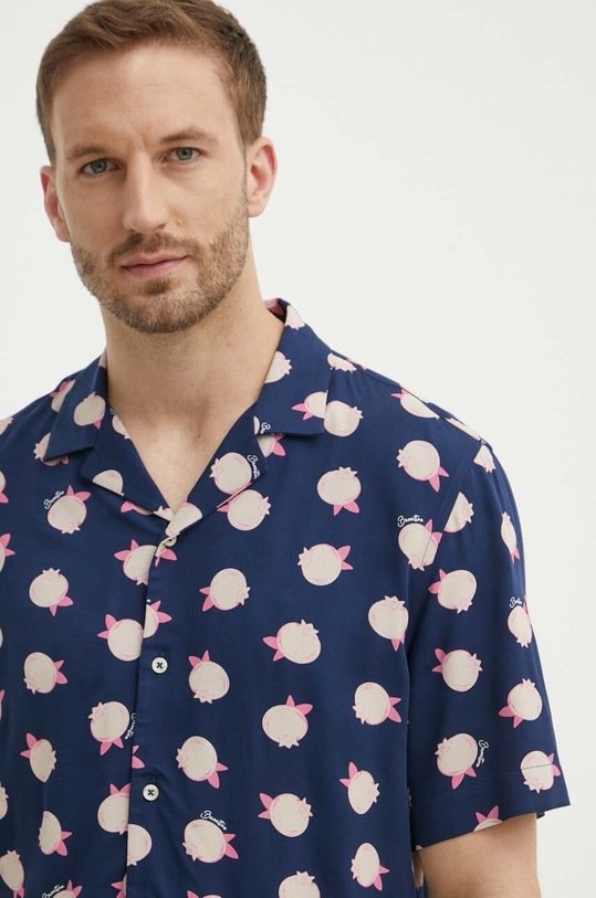 Košulja United Colors of Benetton mornarsko plava 5XRBUQ047