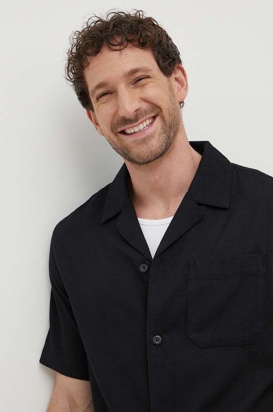 Сорочка United Colors of Benetton чорний 58TYUQ046