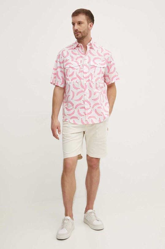 Бавовняна сорочка United Colors of Benetton 58Z2UQ044 білий SS24