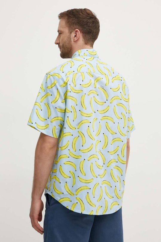 Odzież United Colors of Benetton koszula bawełniana 58Z2UQ044 niebieski