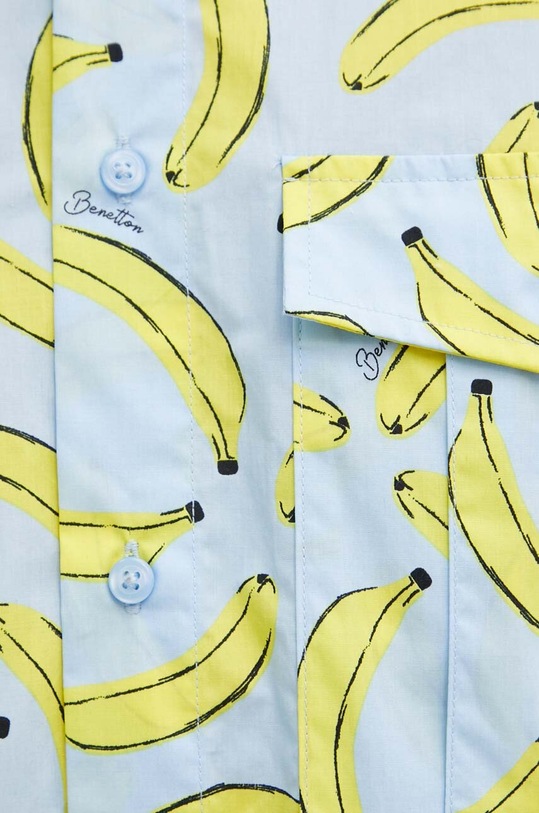 United Colors of Benetton koszula bawełniana 58Z2UQ044 niebieski