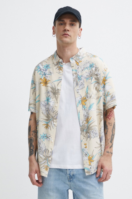 Quiksilver camicia regolare beige EQYWT04559