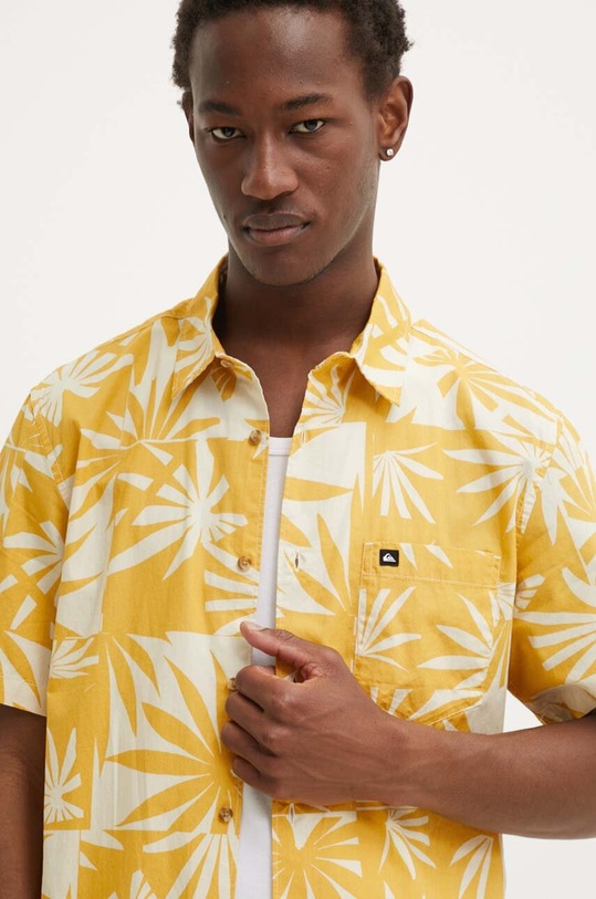 Quiksilver koszula bawełniana żółty AQYWT03314