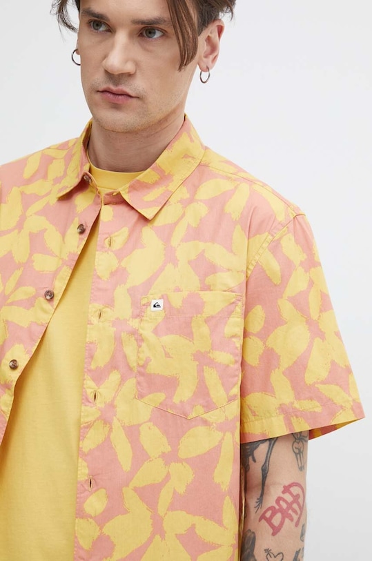 Pamučna košulja Quiksilver regular narančasta AQYWT03314