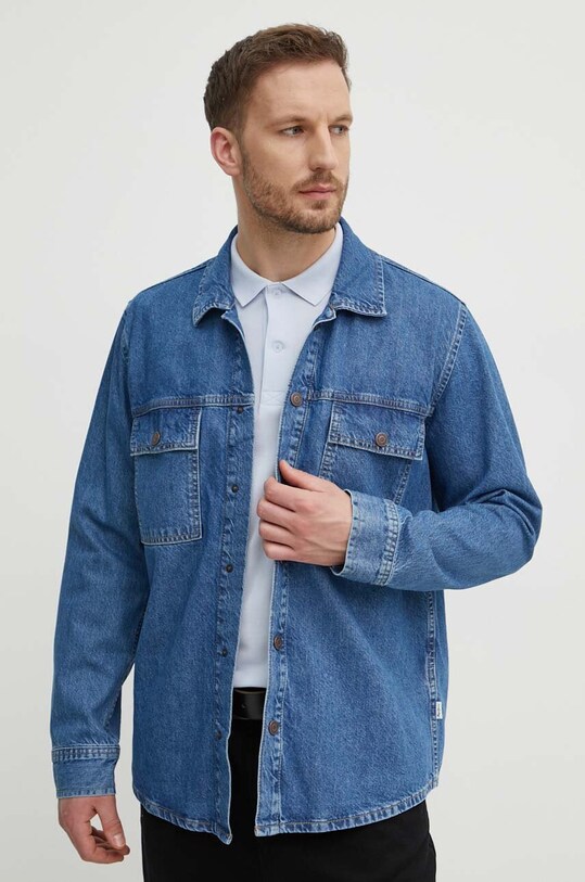 Джинсовая рубашка Pepe Jeans BRIGHTON PM308519 голубой SS24