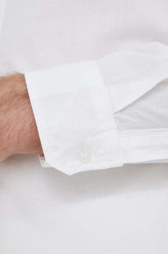 Bavlněná košile Sisley bílá 5HHLSQ031