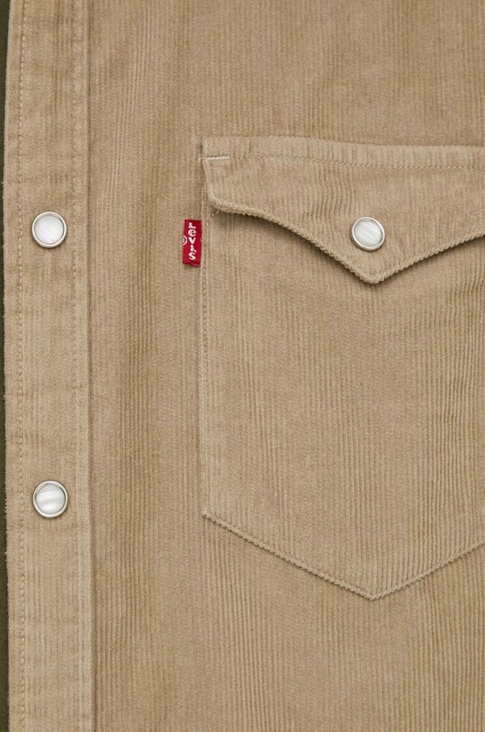 Levi's koszula bawełniana 85744 beżowy