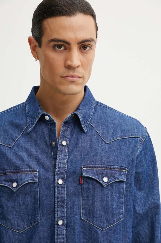 Levi's camasa din bumbac albastru 85744