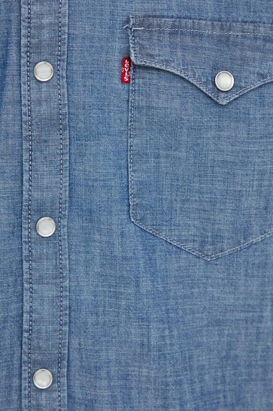 Levi's koszula bawełniana niebieski 85744
