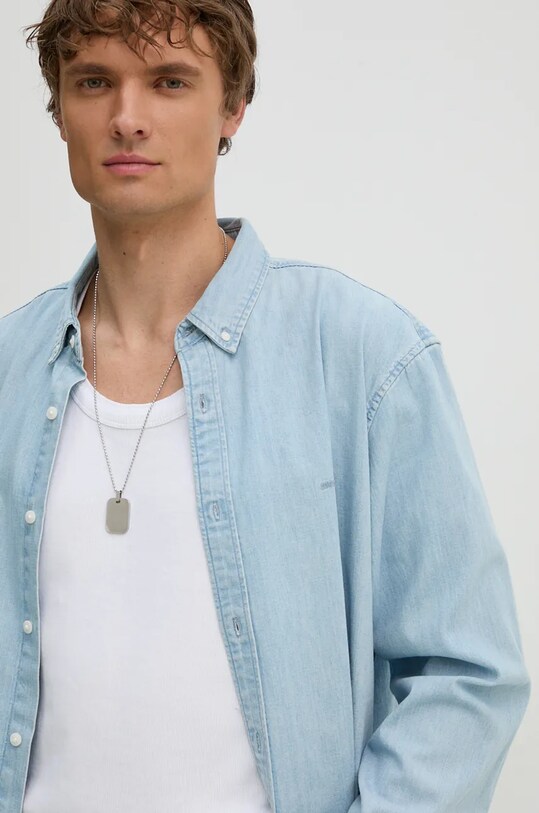 Levi's koszula bawełniana niebieski A7210