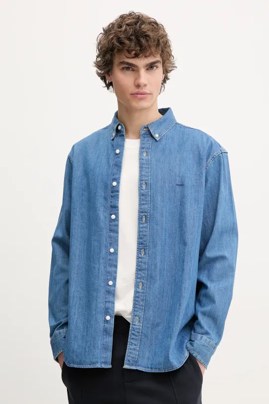 Levi's camicia in cotone blu A7210