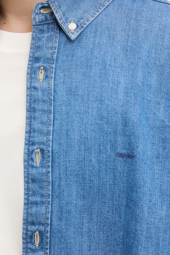 Памучна риза Levi's A7210 син