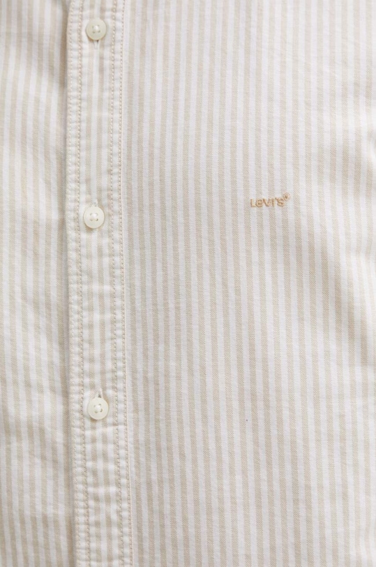 Bavlněná košile Levi's A7210 béžová SS25