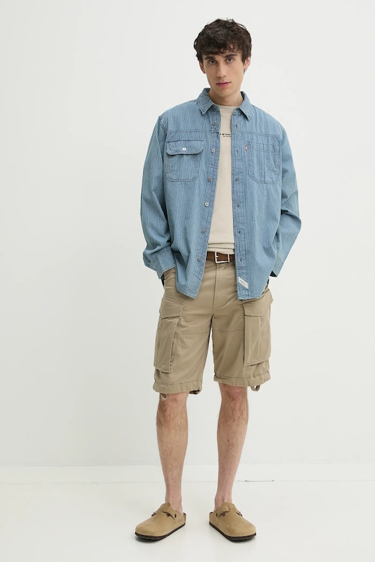 Τζιν πουκάμισο Levi's A7224 μπλε SS25