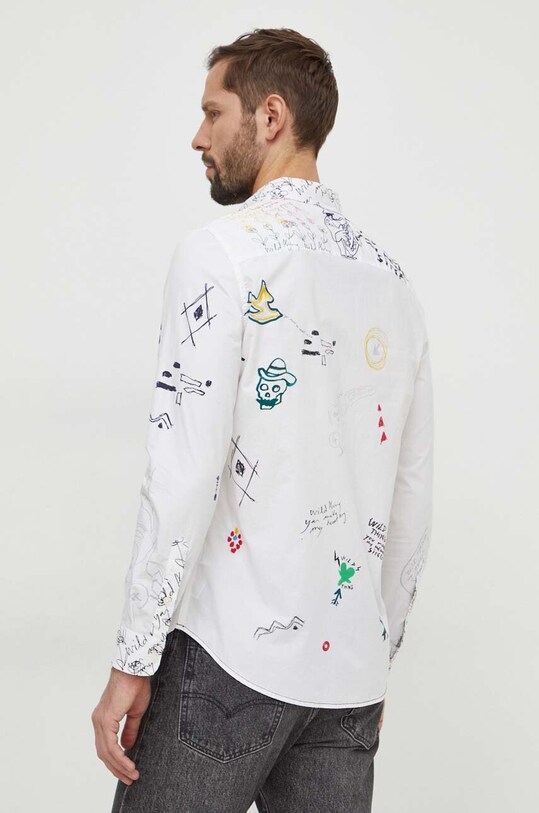 Desigual koszula bawełniana SANTI biały 24SMCW27