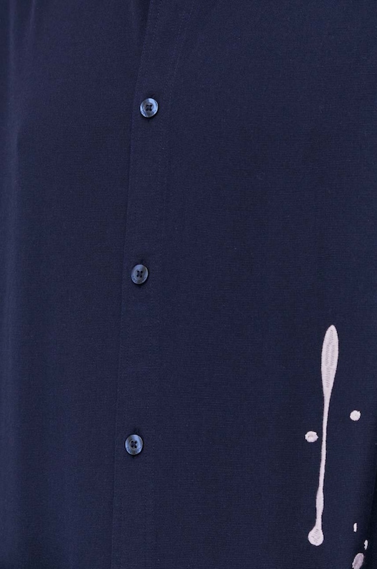Desigual koszula bawełniana IAN 24SMCW15 granatowy