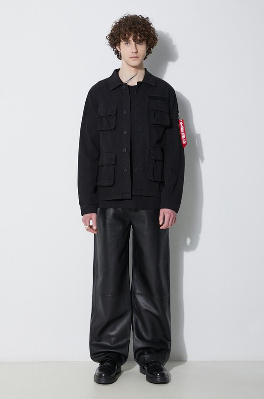 Alpha Industries jacket Ripstop Cargo 136123 black SS24