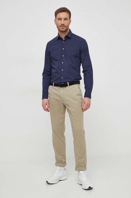 Odzież Calvin Klein koszula K10K112593 granatowy