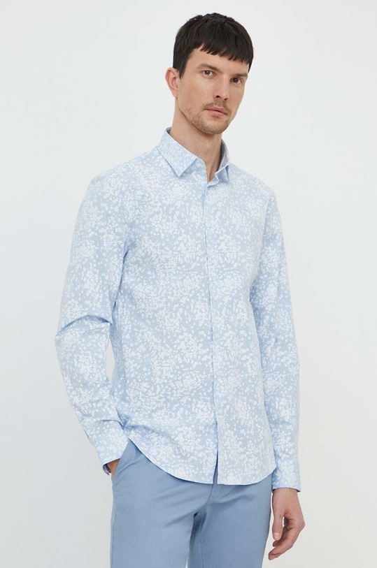 Košile Calvin Klein slim modrá K10K112610