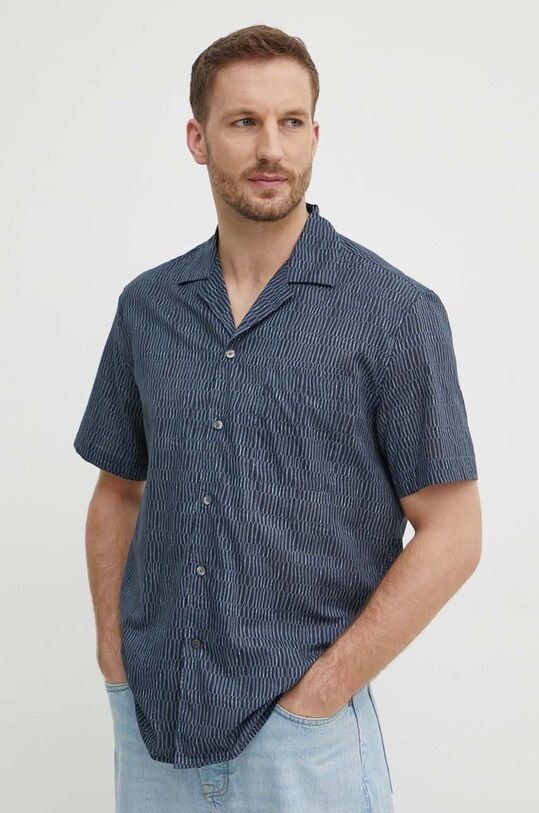 Liu Jo camasa din bumbac bleumarin M124P201ETNOSHIRT