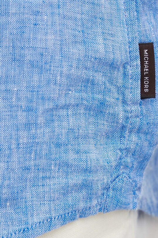 Michael Kors camicia di lino CS4400H4YT blu SS24