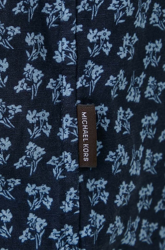 Michael Kors koszula lniana granatowy CS4407SDUW